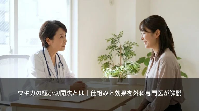 ワキガの極小切開法とは｜仕組みと効果を外科専門医が解説