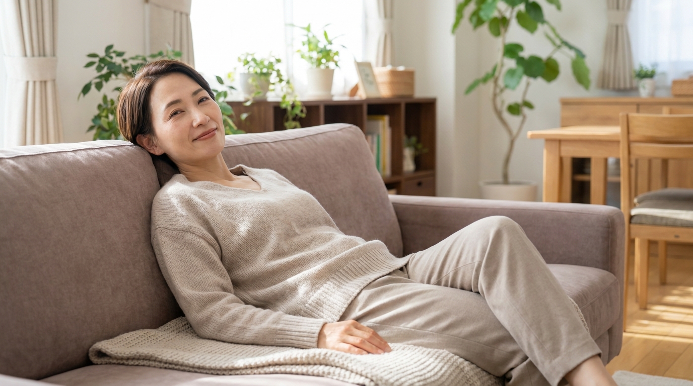 シャツの脇の黄ばみと臭いを気にして制汗剤を手に取る女性|リノクリニック東銀座