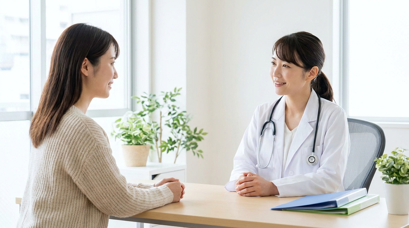 脇のにおいが気になり白いシャツの脇に手を当てて確認する女性|リノクリニック東銀座