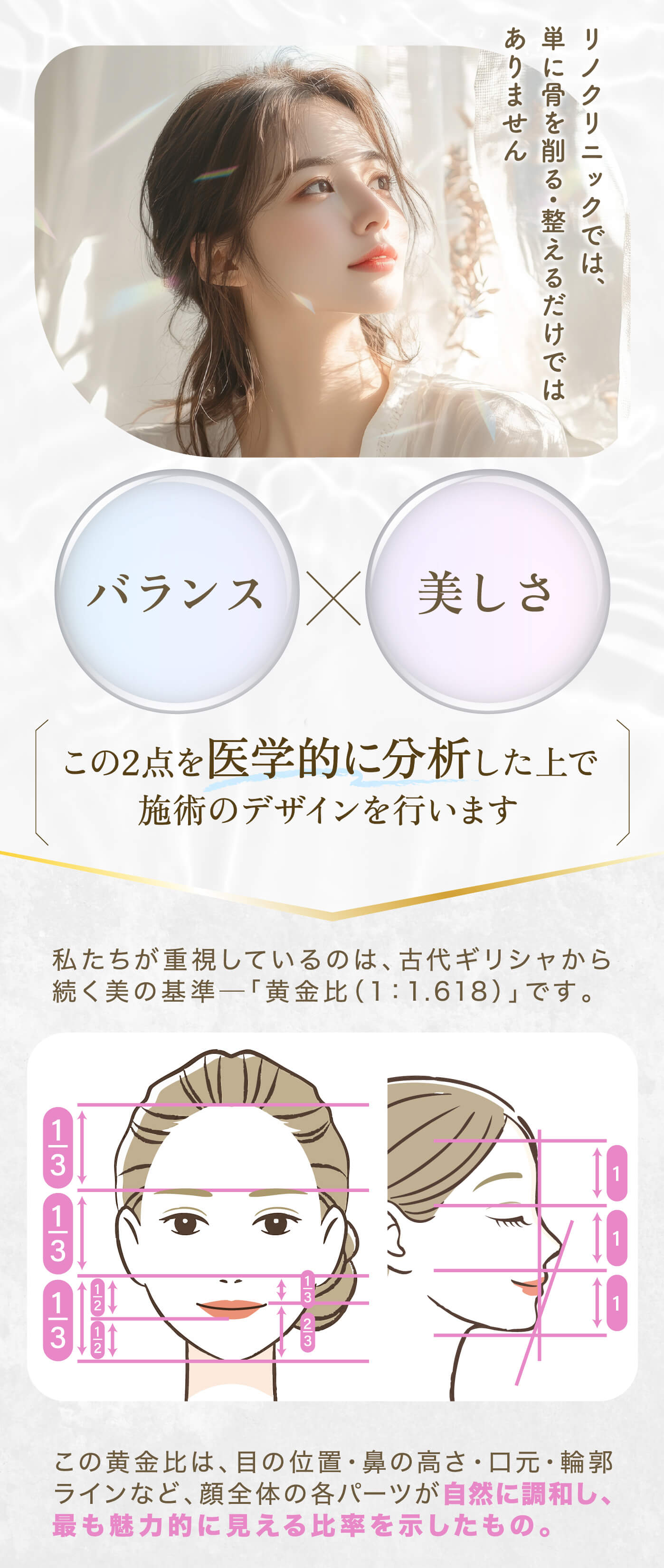 リノクリニックでは、単に骨を削る・整えるだけではありません